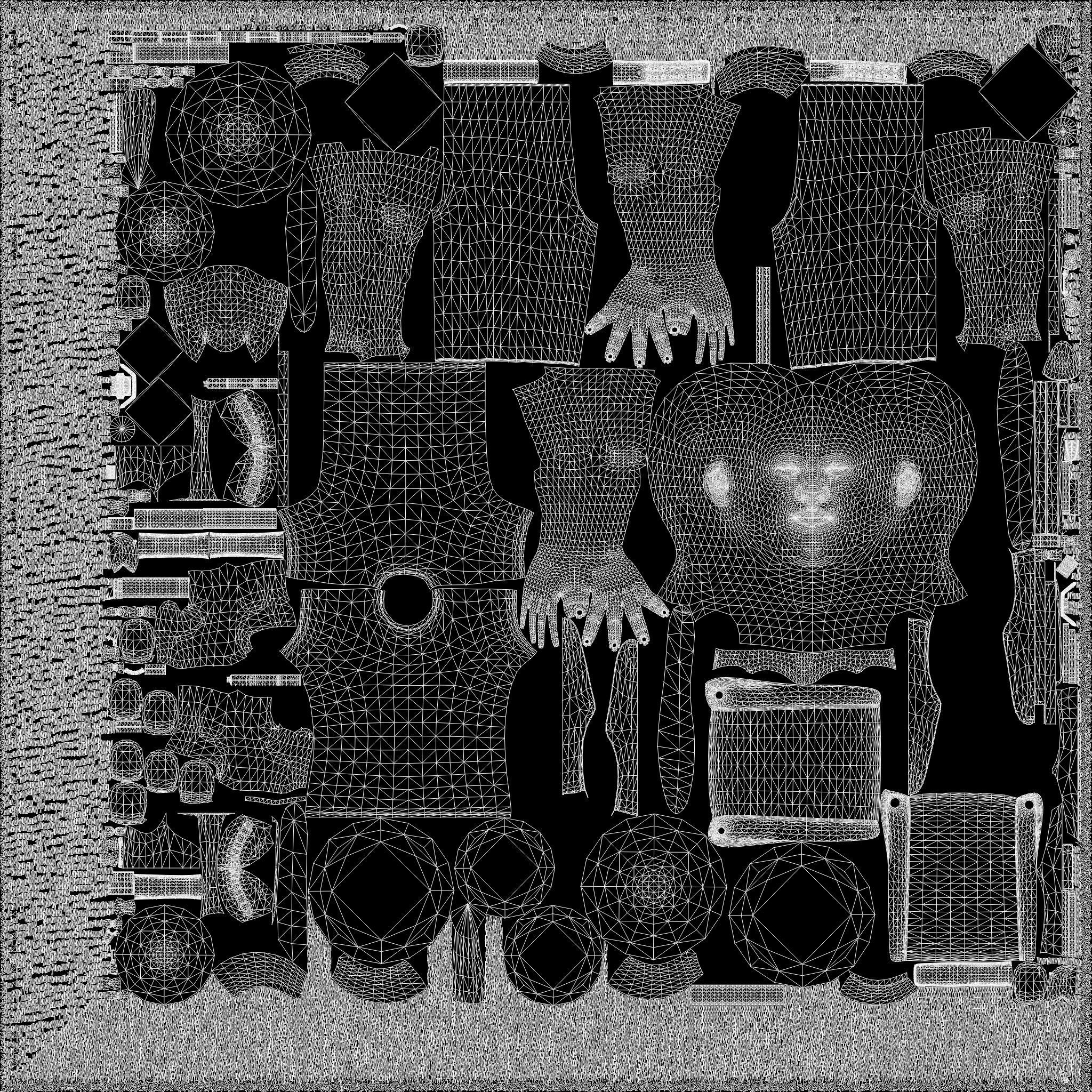 Cartoon boy 3D model_10