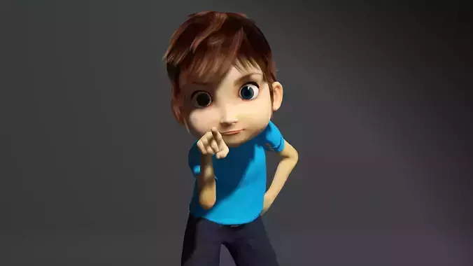 Cartoon boy 