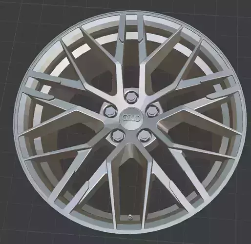 2016 Audi R8 OEM Wheels 3D Print Ready