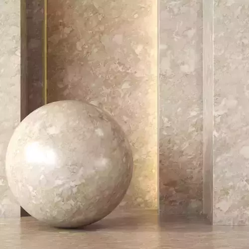 Beige Travertine Stone Texture 4K - Seamless