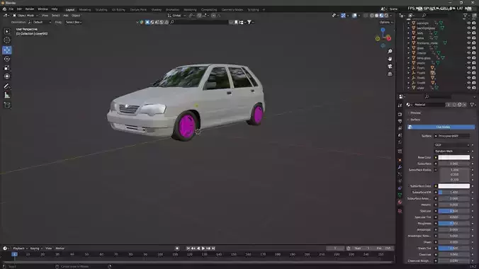 saipa 111 edited free Free 3D model