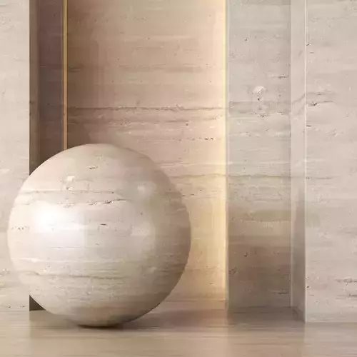 2 Beige Travertine Stone Textures 4K - Seamless Texture