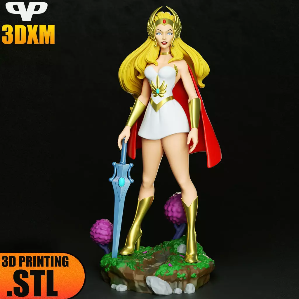 She-Ra STL for 3D Printing ChibiSTL 3DXM 3D print model