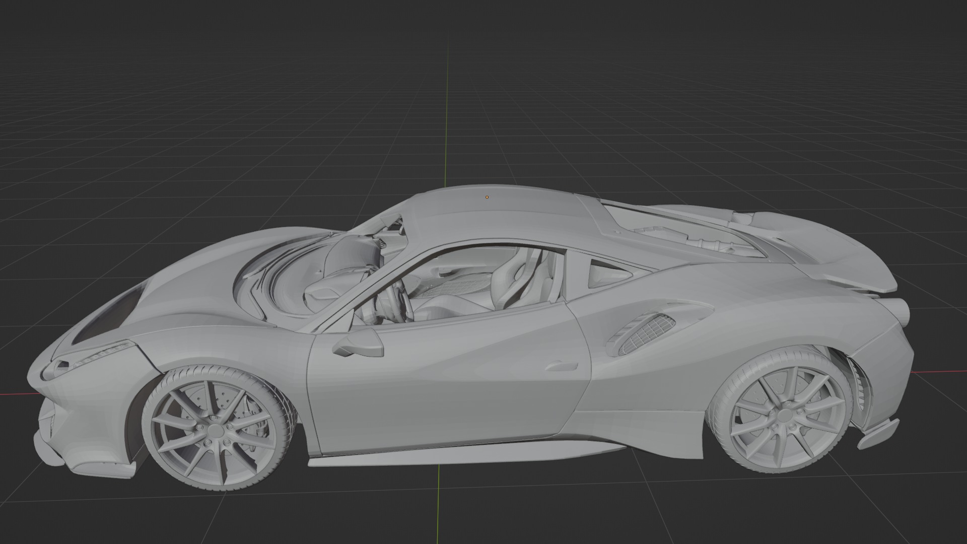 Ferrari 488 Pista 3D print model_1