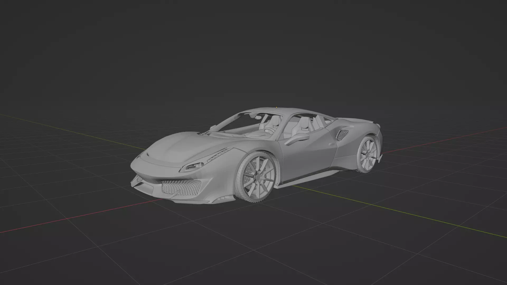 Ferrari 488 Pista 3D print model_0