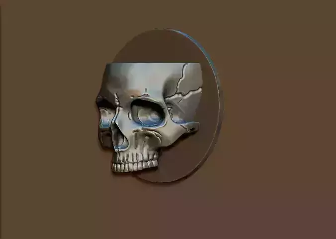 wall skull halloween decoration