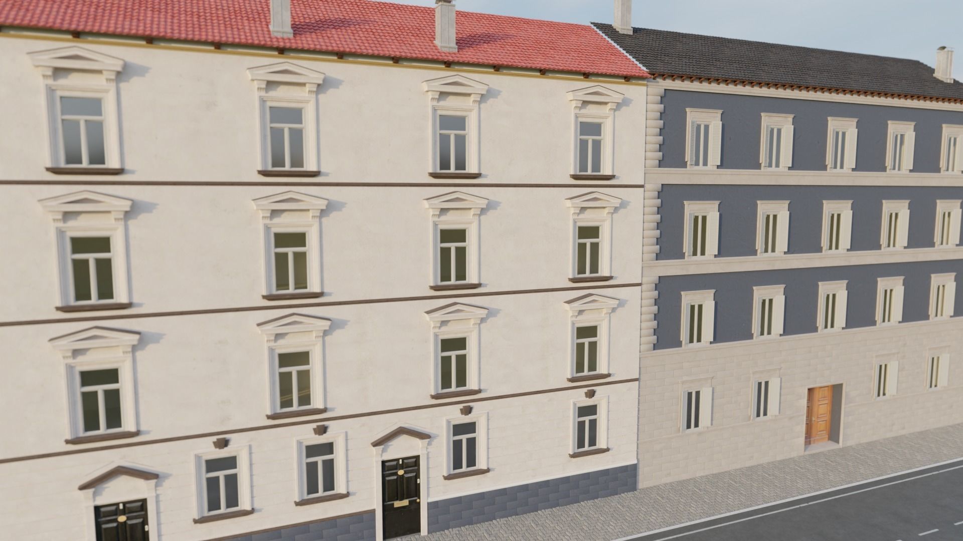 Residential building for modular usage 3D model_1