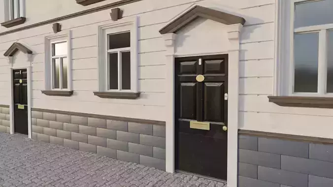 Residential building for modular usage 3D model Residential building for modular usage 3D model