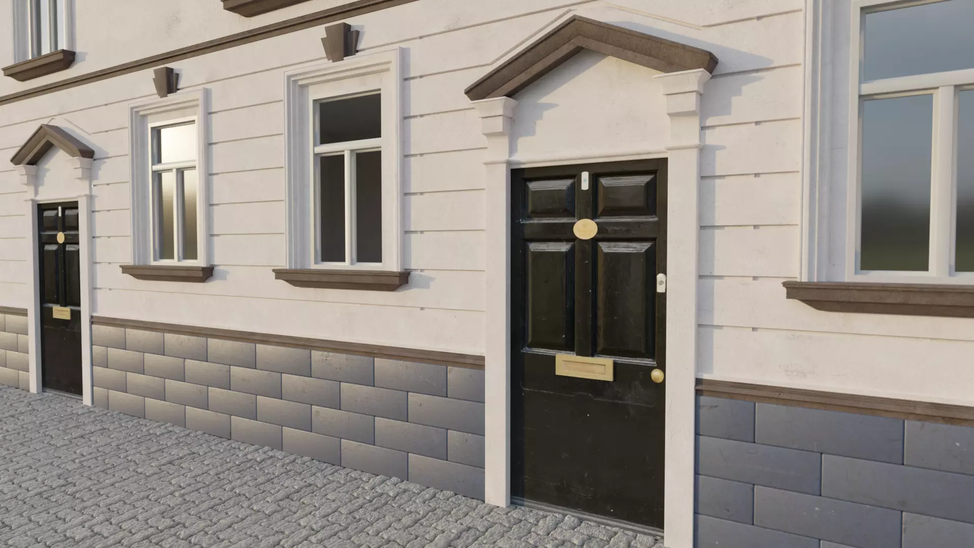 Residential building for modular usage 3D model_0