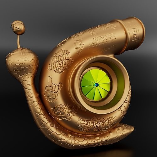 Turbo Snail 3D print model