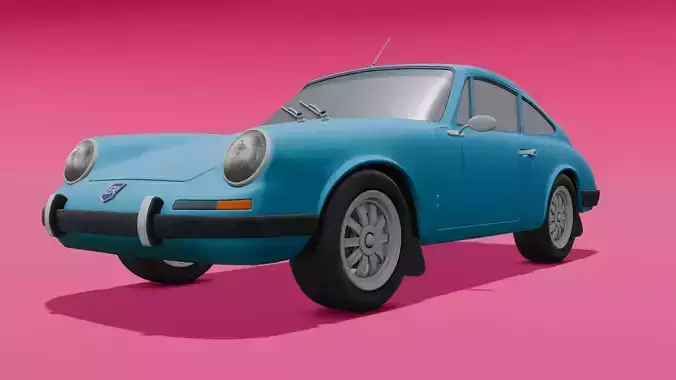 Cartoon Car 3D Model