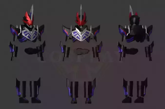 Kamen Rider Desast Pepakura Foam Unfold