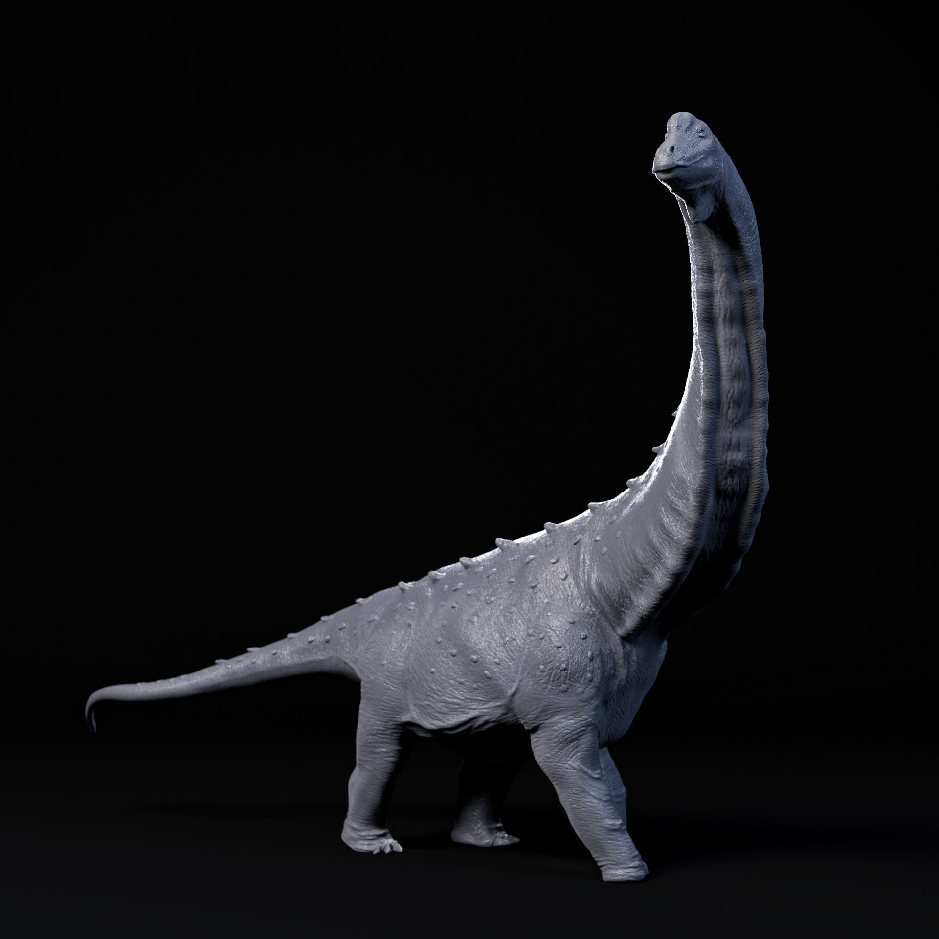 Magyarosaurus walking 1-35 scale pre-supported dinosaur sauropod 3D print model_1