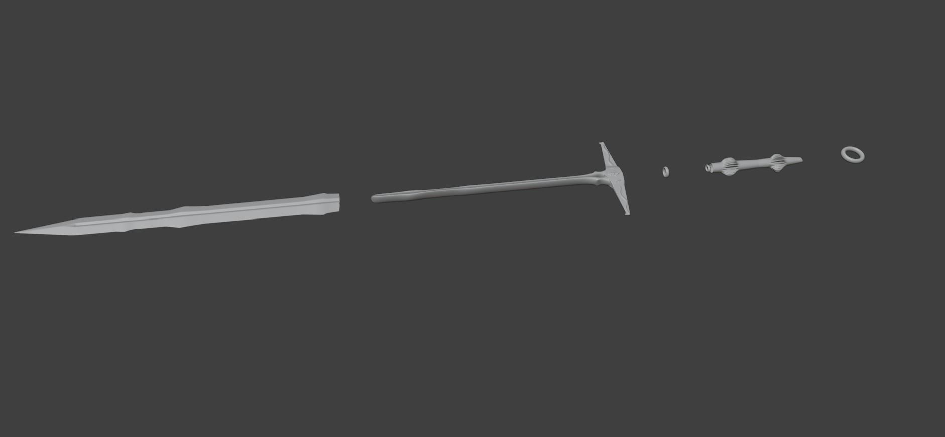 Viridian Shadowblade-3D Model 3D model_3