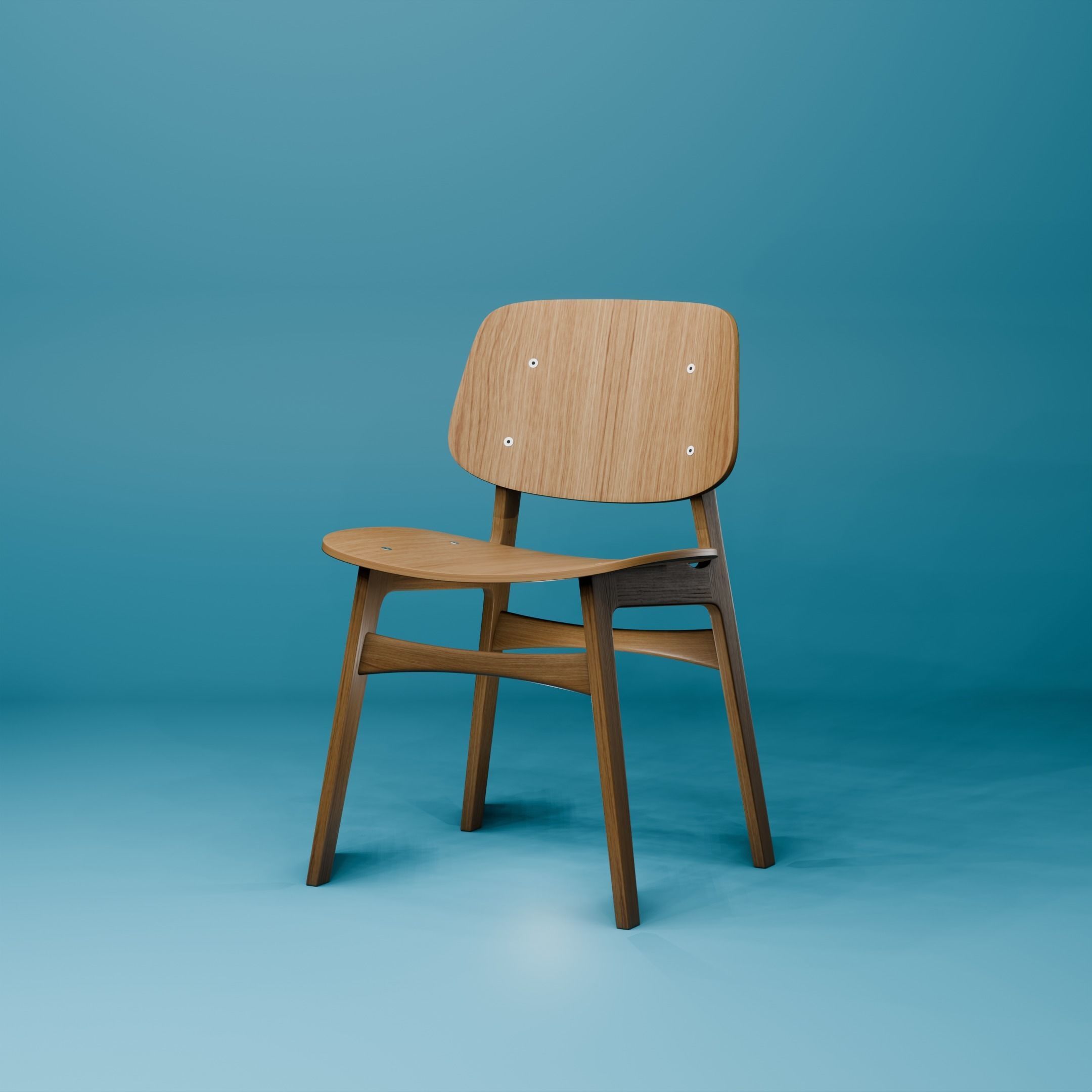 The Soborg chair 3D model_3