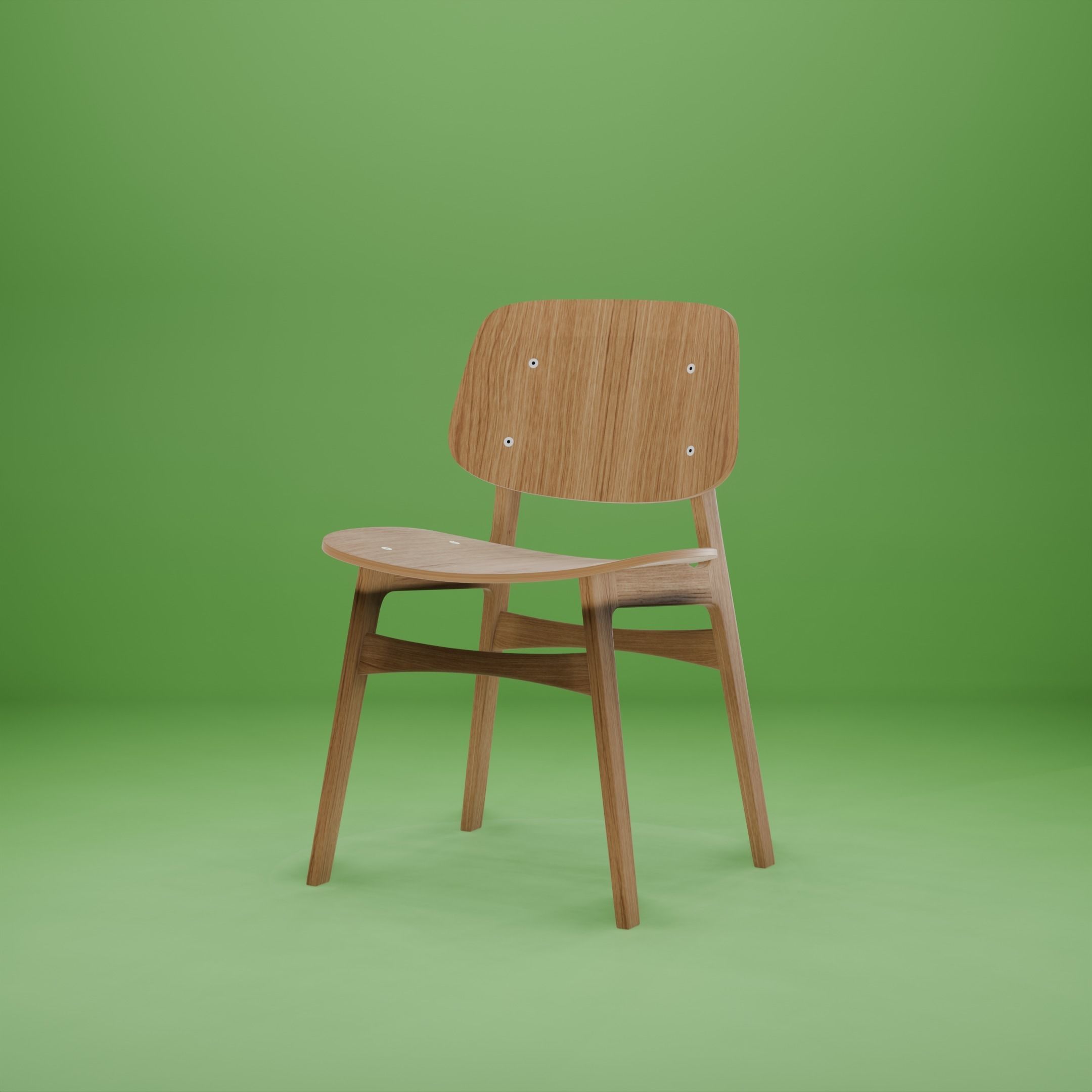 The Soborg chair 3D model_4
