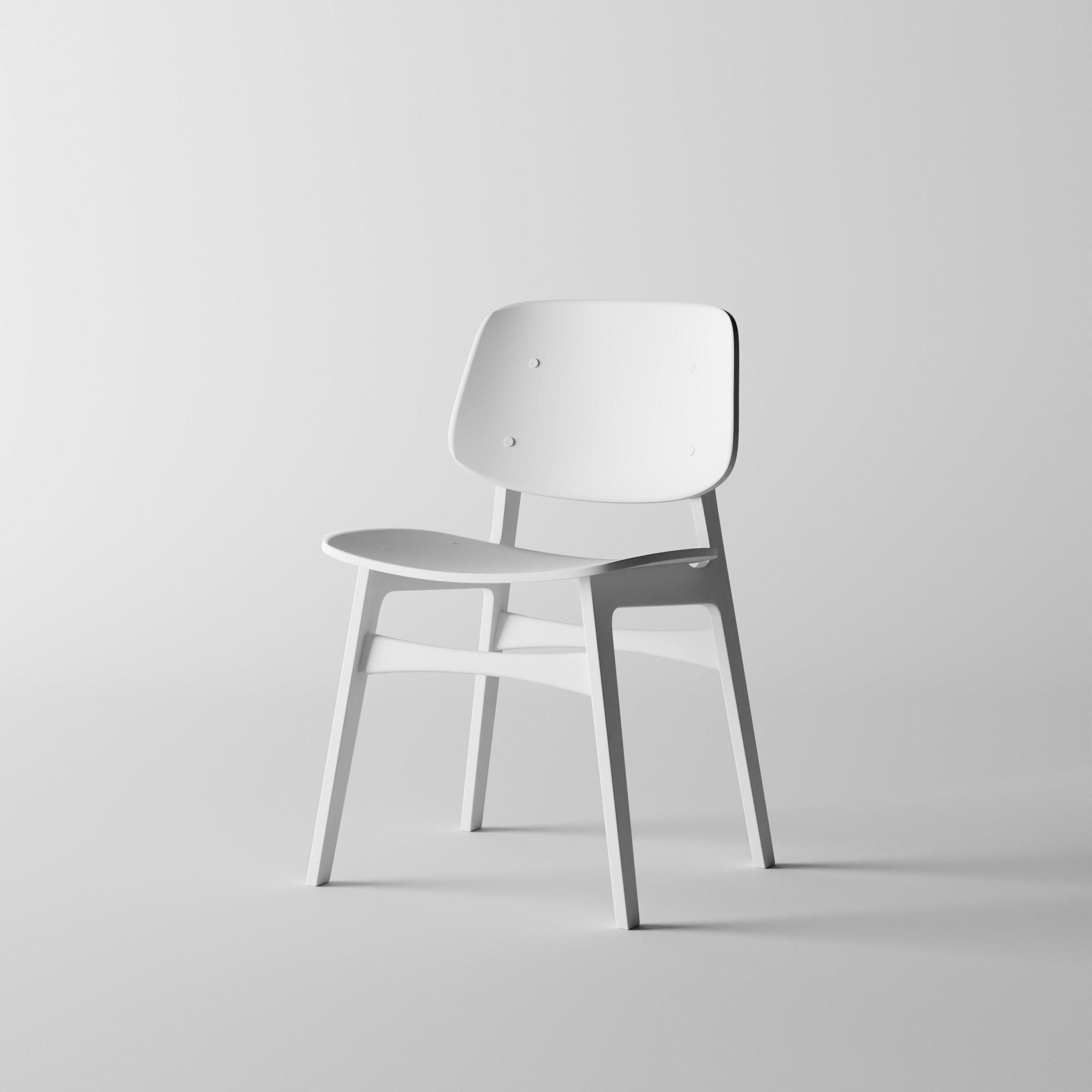 The Soborg chair 3D model_2