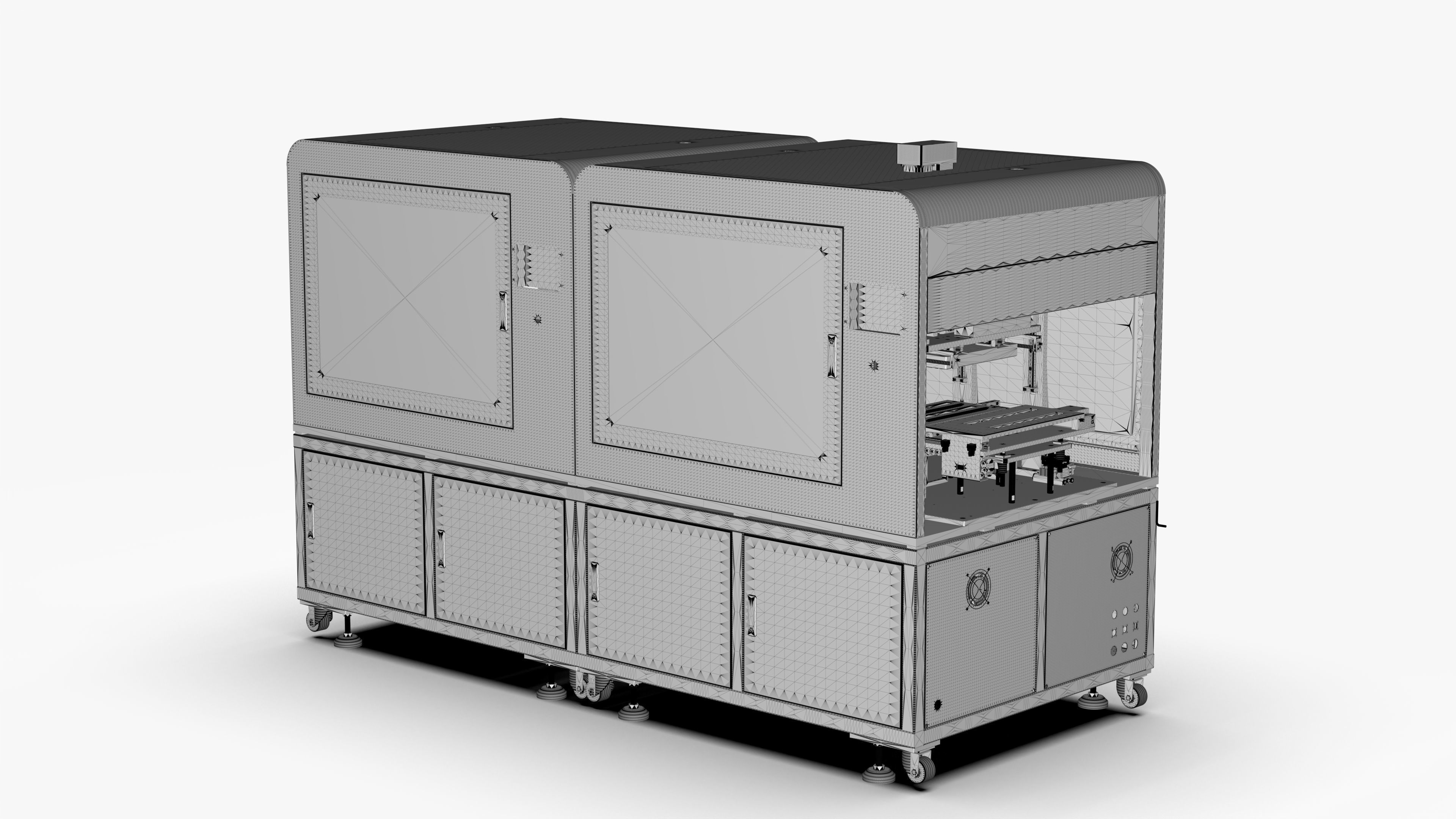 Automatic Copper Tube Full Circle Detection and Oiling Machine 3D model_20