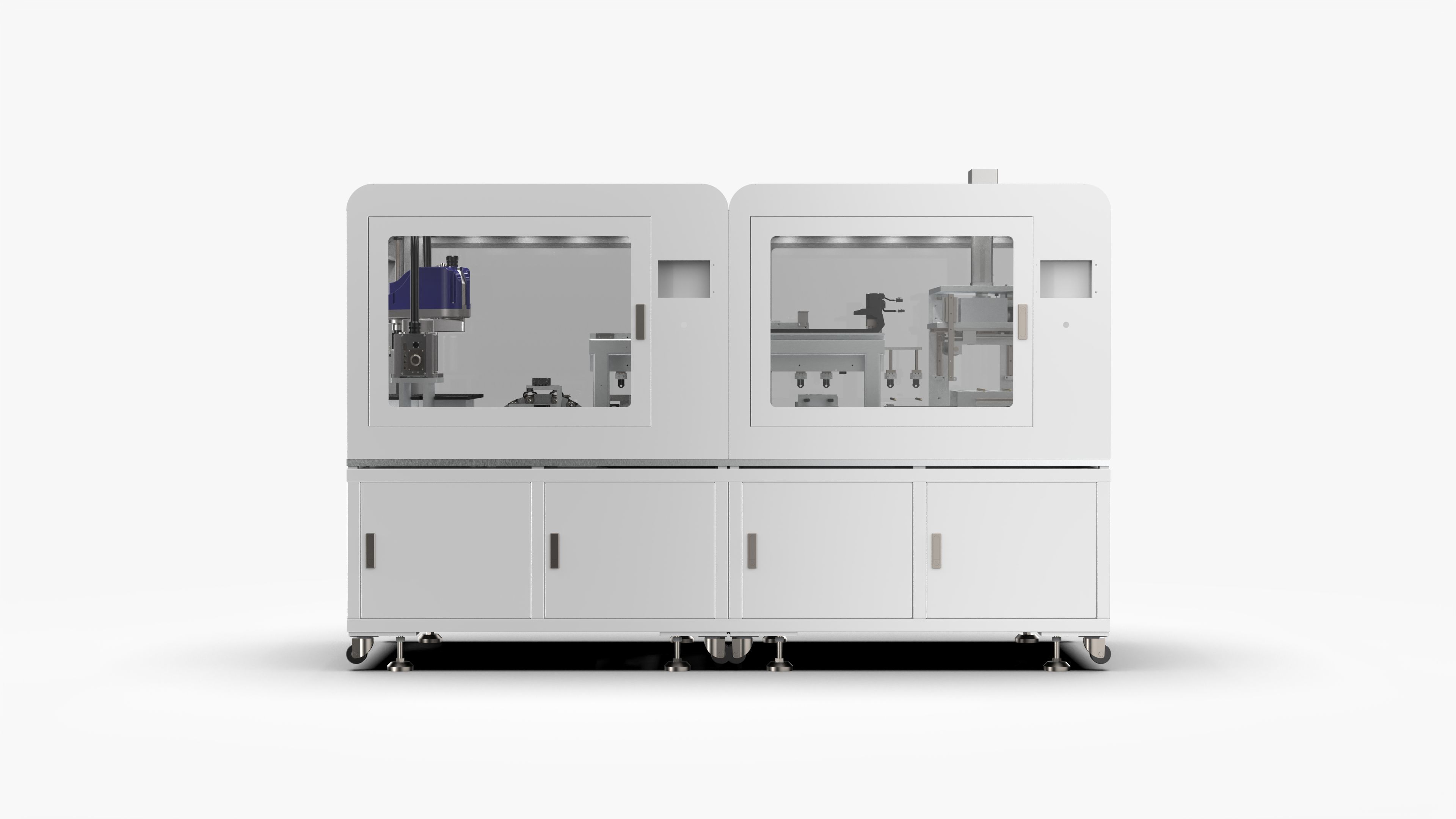 Automatic Copper Tube Full Circle Detection and Oiling Machine 3D model_2