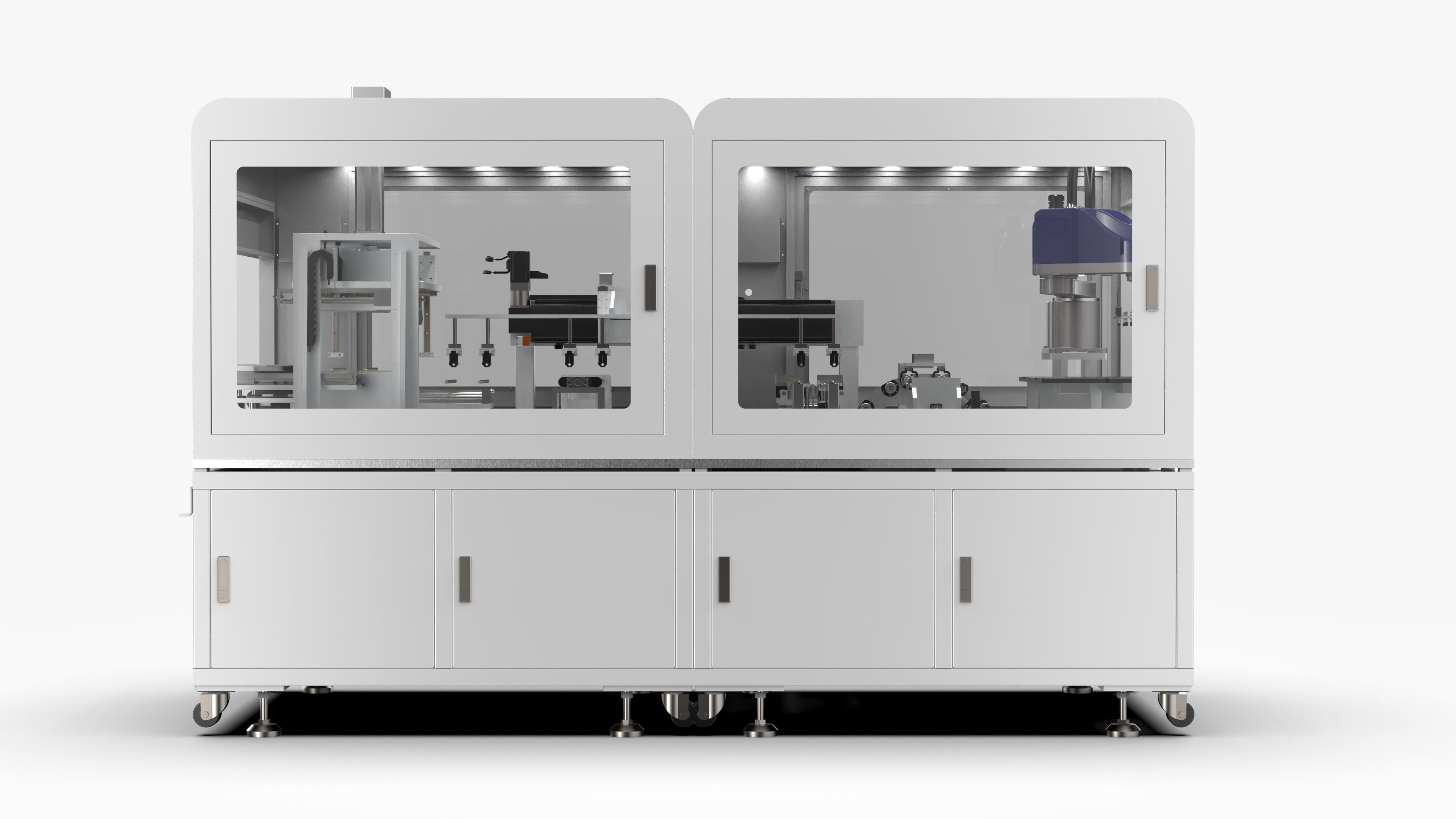 Automatic Copper Tube Full Circle Detection and Oiling Machine 3D model_4