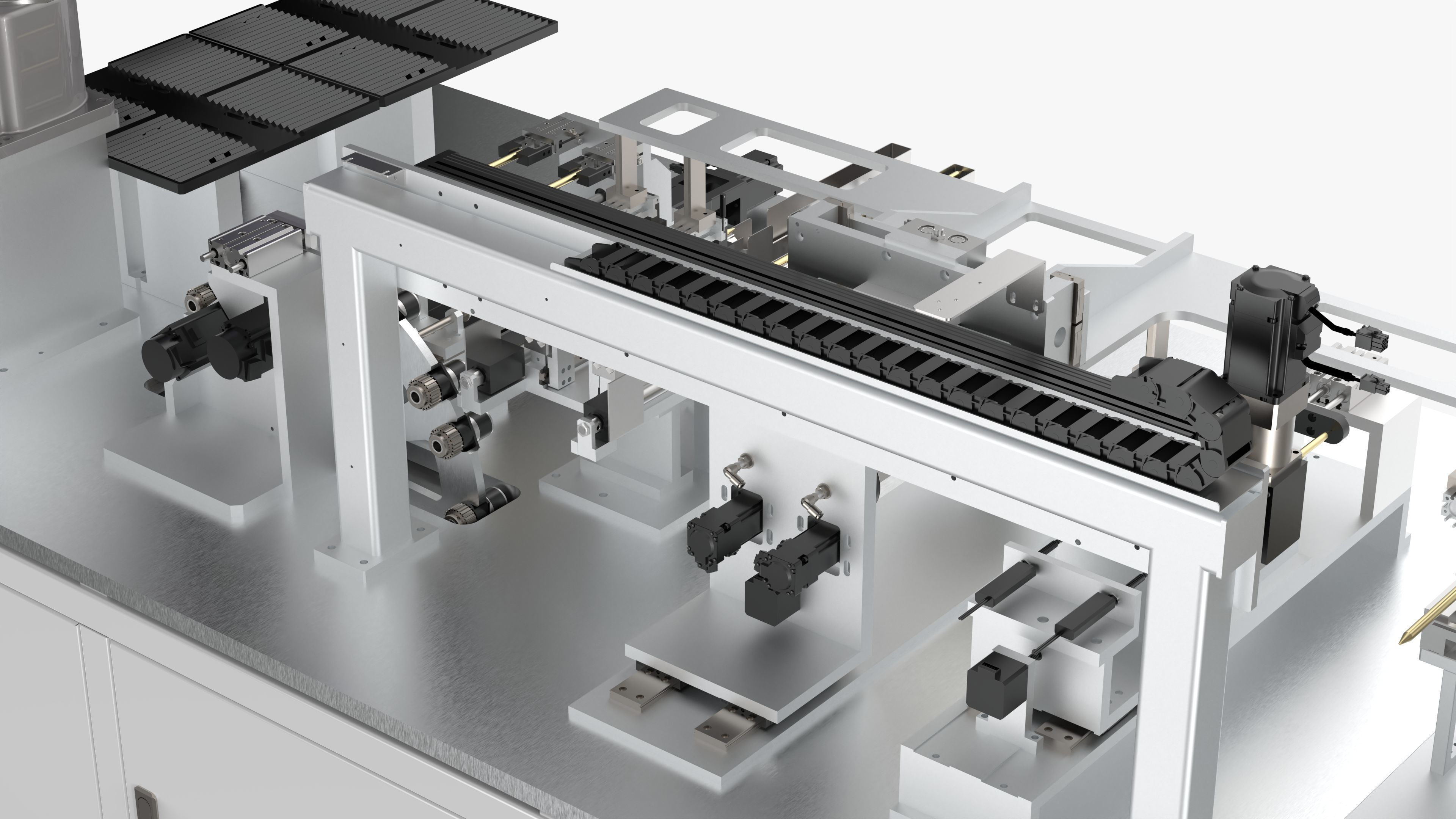 Automatic Copper Tube Full Circle Detection and Oiling Machine 3D model_16