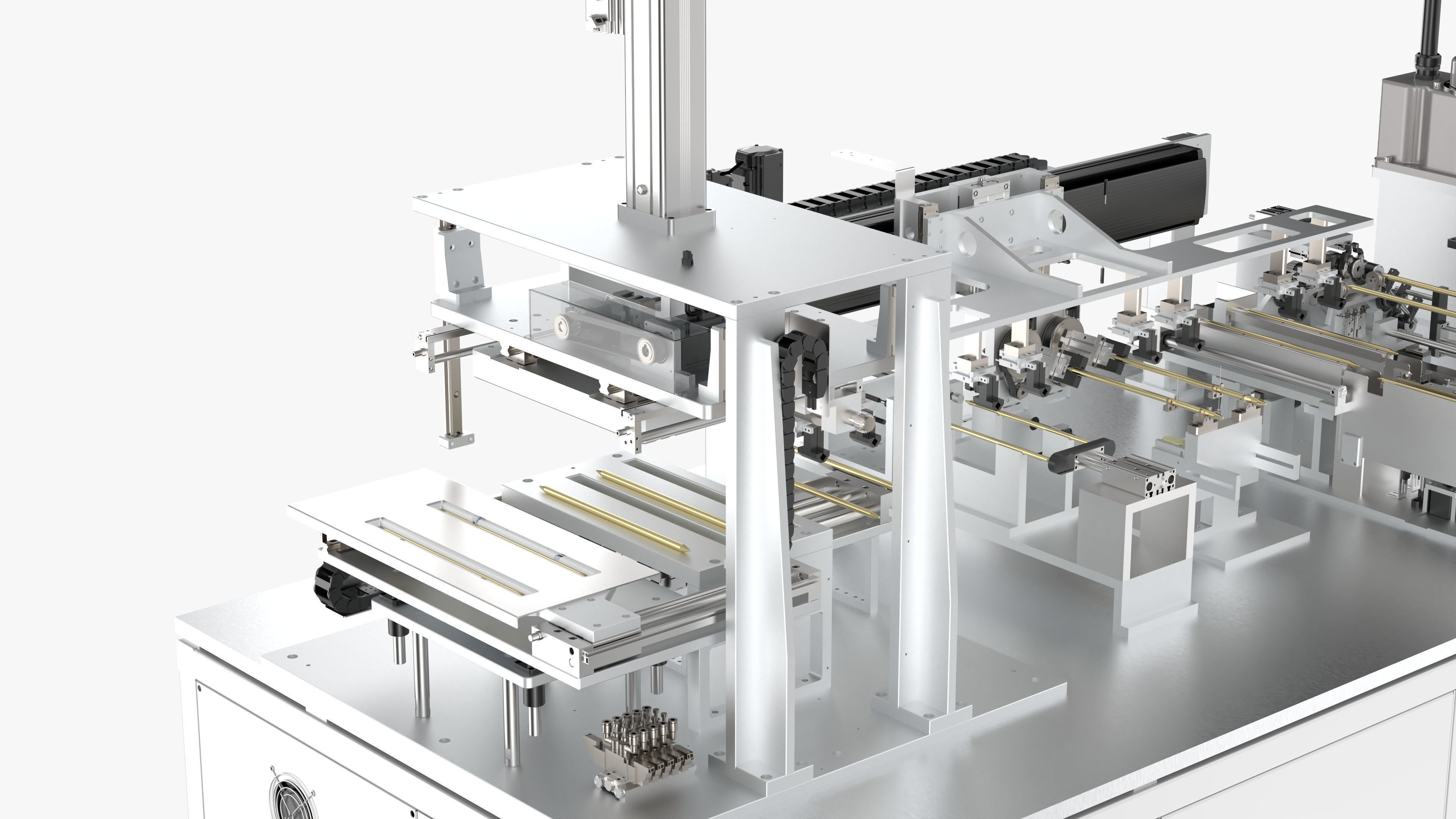 Automatic Copper Tube Full Circle Detection and Oiling Machine 3D model_10
