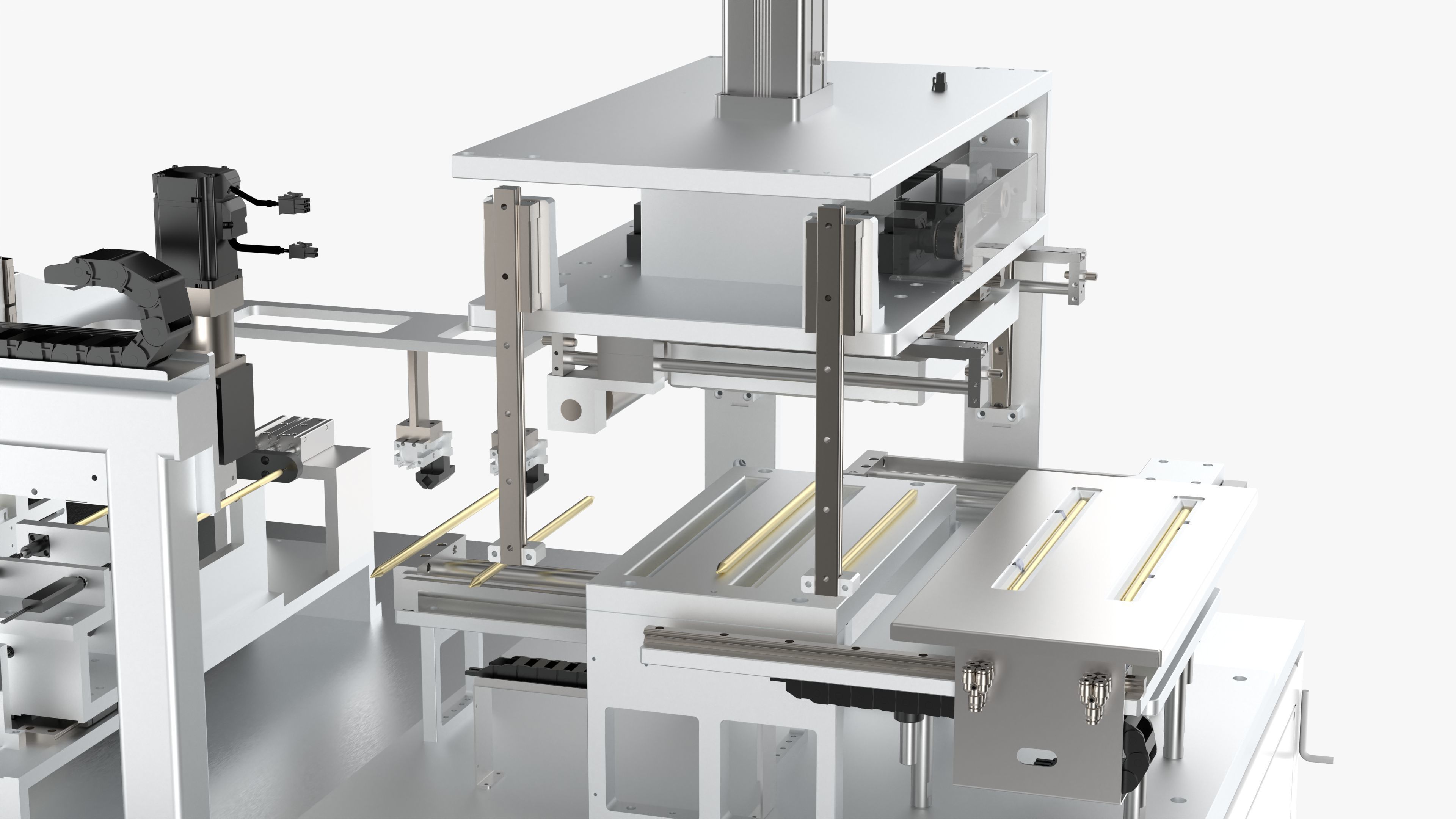 Automatic Copper Tube Full Circle Detection and Oiling Machine 3D model_8