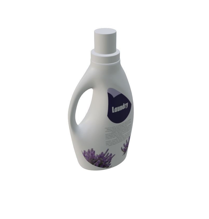 Laundry detergents  Low-poly 3D model_2