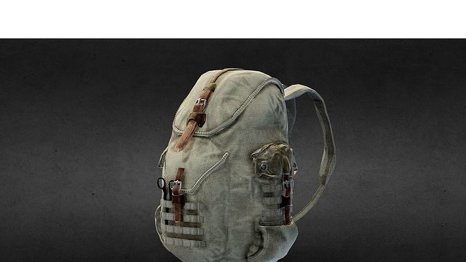 Backpack - Rigged PBR Lowpoly Low-poly 3D model