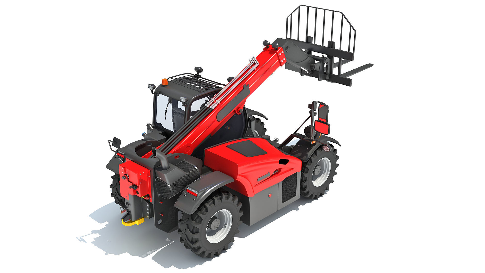 Telescopic Telehandler Forklift 3D model_5