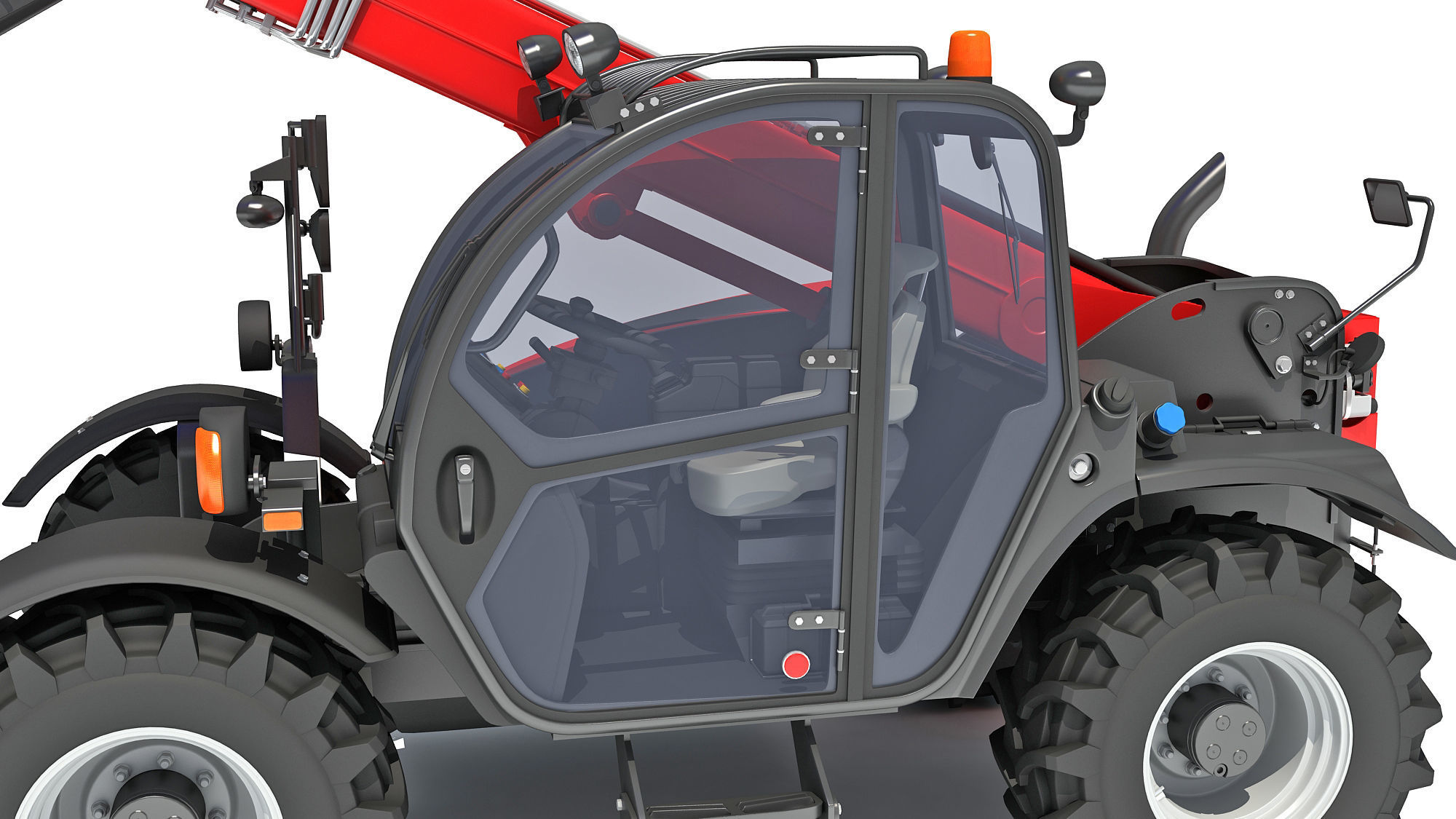 Telescopic Telehandler Forklift 3D model_13