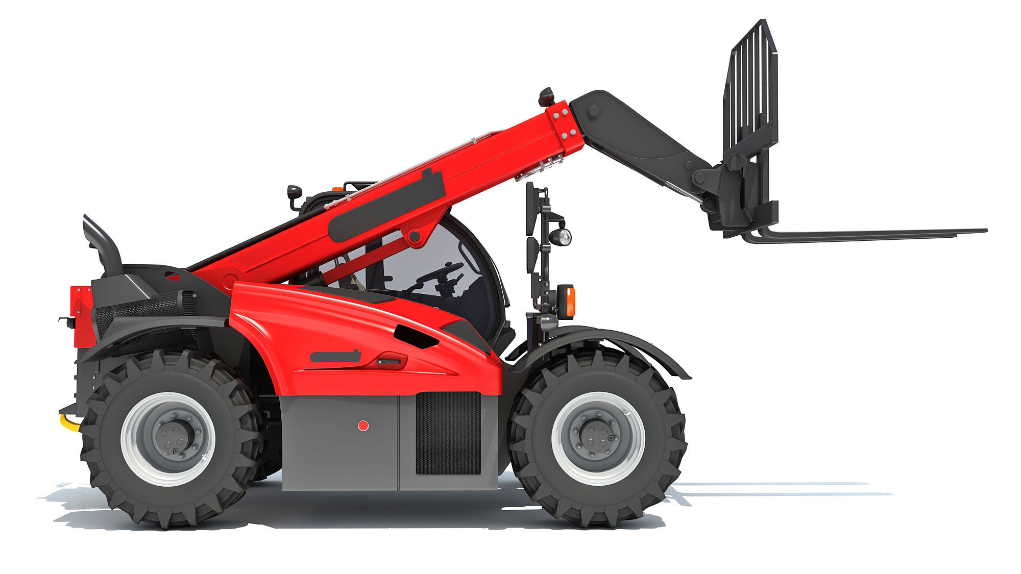 Telescopic Telehandler Forklift 3D model_7
