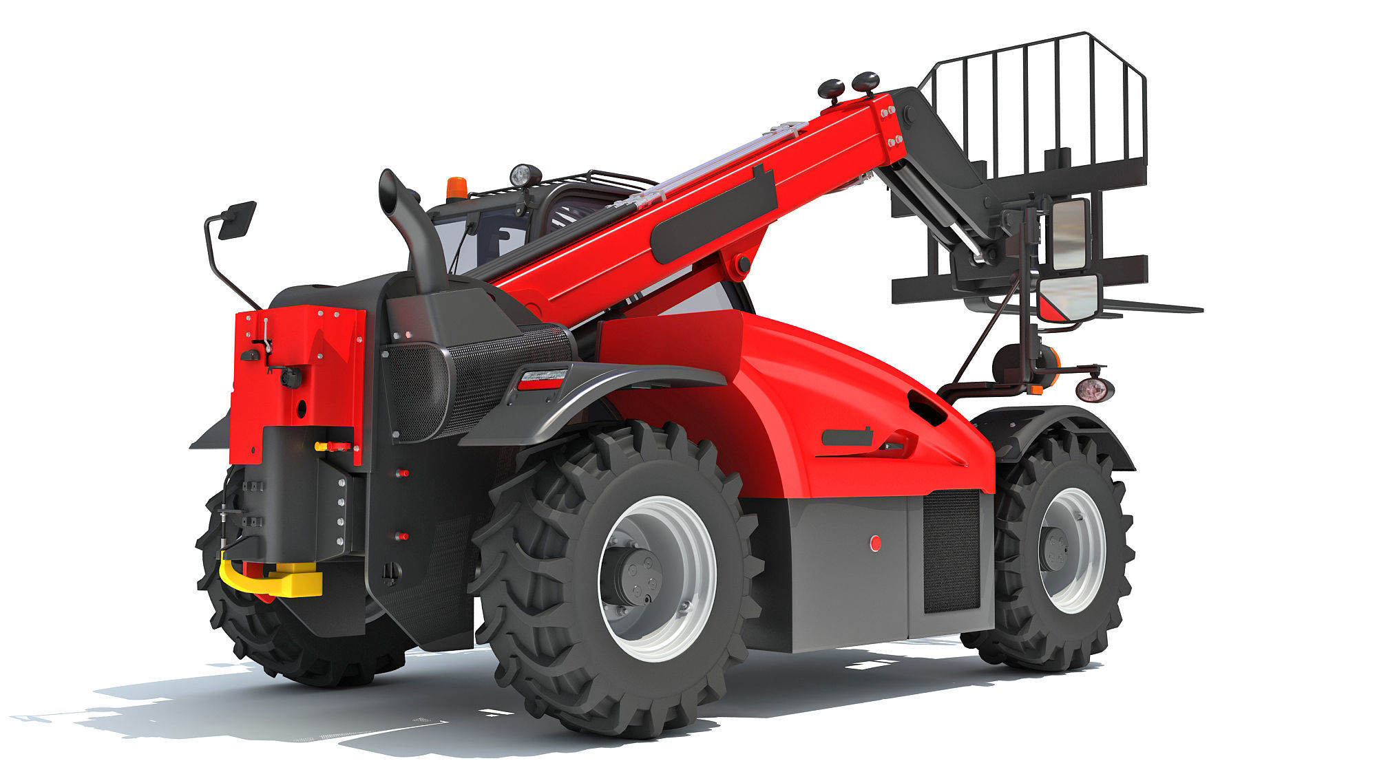 Telescopic Telehandler Forklift 3D model_6