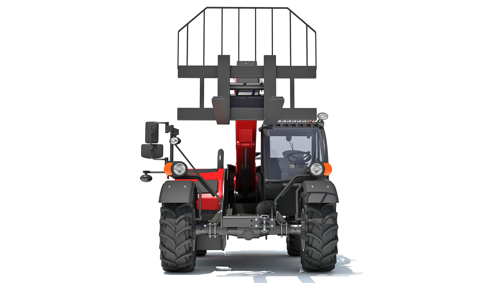 Telescopic Telehandler Forklift 3D model_11