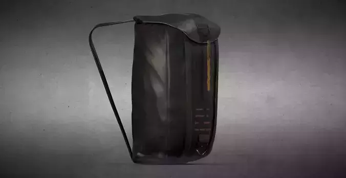 Parachute Bag PBR Lowpoly