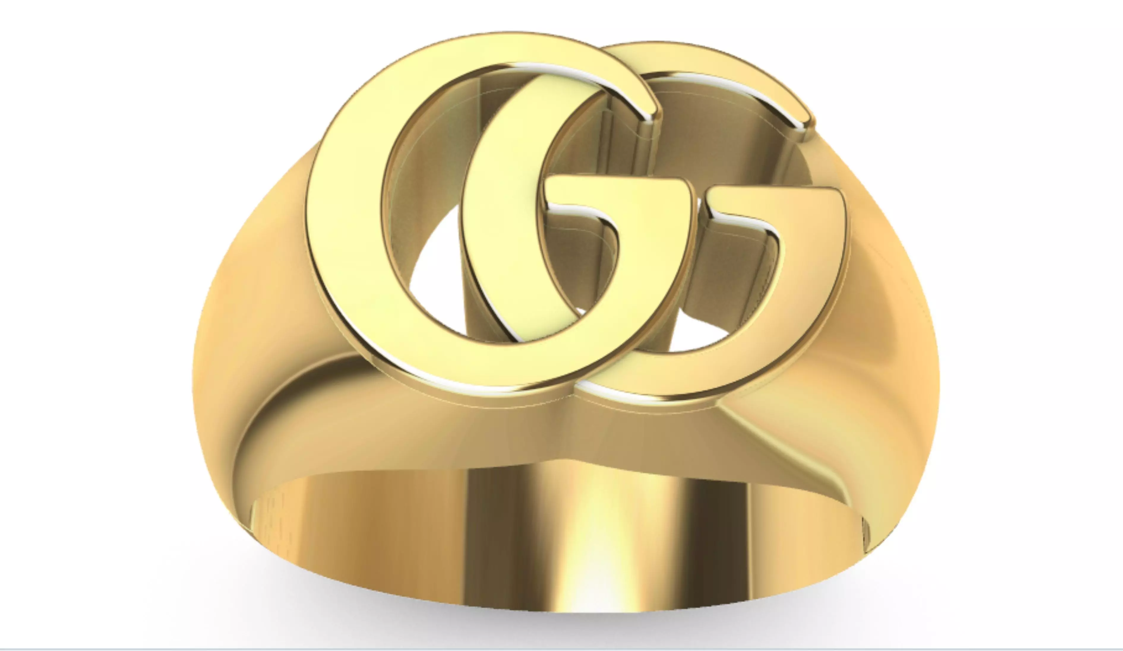 Ring GUCCI  3D print model_0