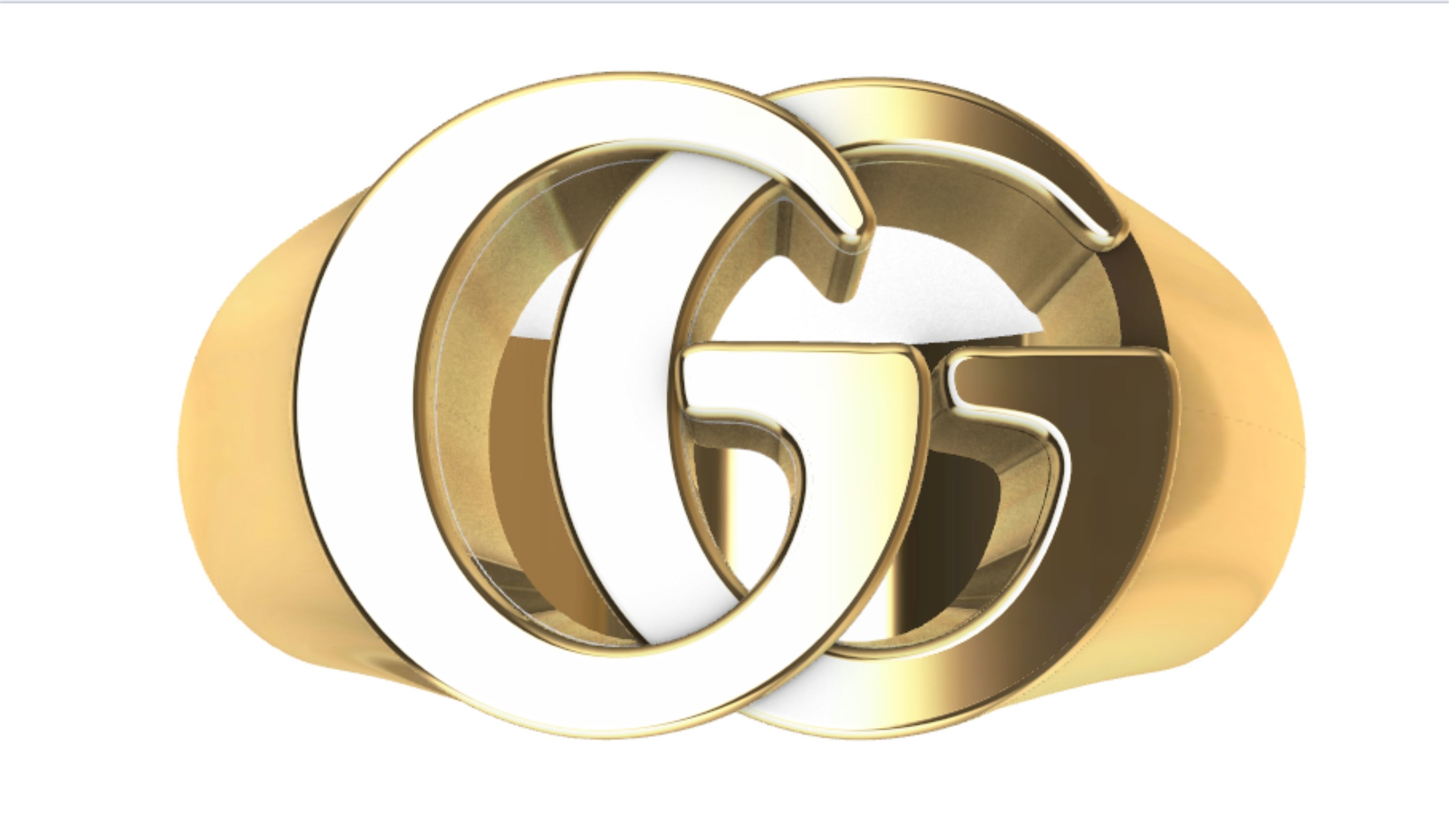 Ring GUCCI  3D print model_1