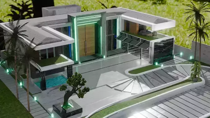 modern villa exterior design