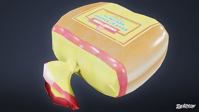 CAMPING - Hot Dogs and Buns 01 - LOW POLY Low-poly 3D model 4