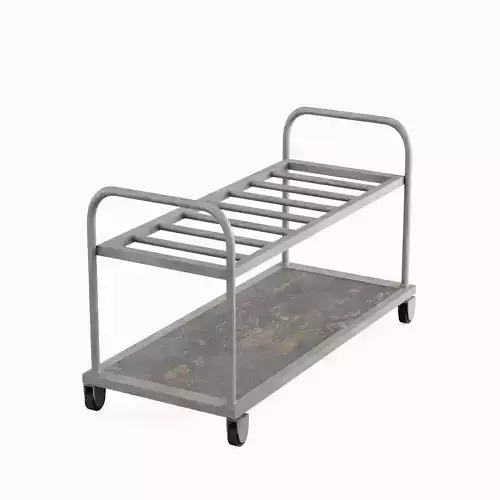 Steel Cart 02 Low-poly 3D model