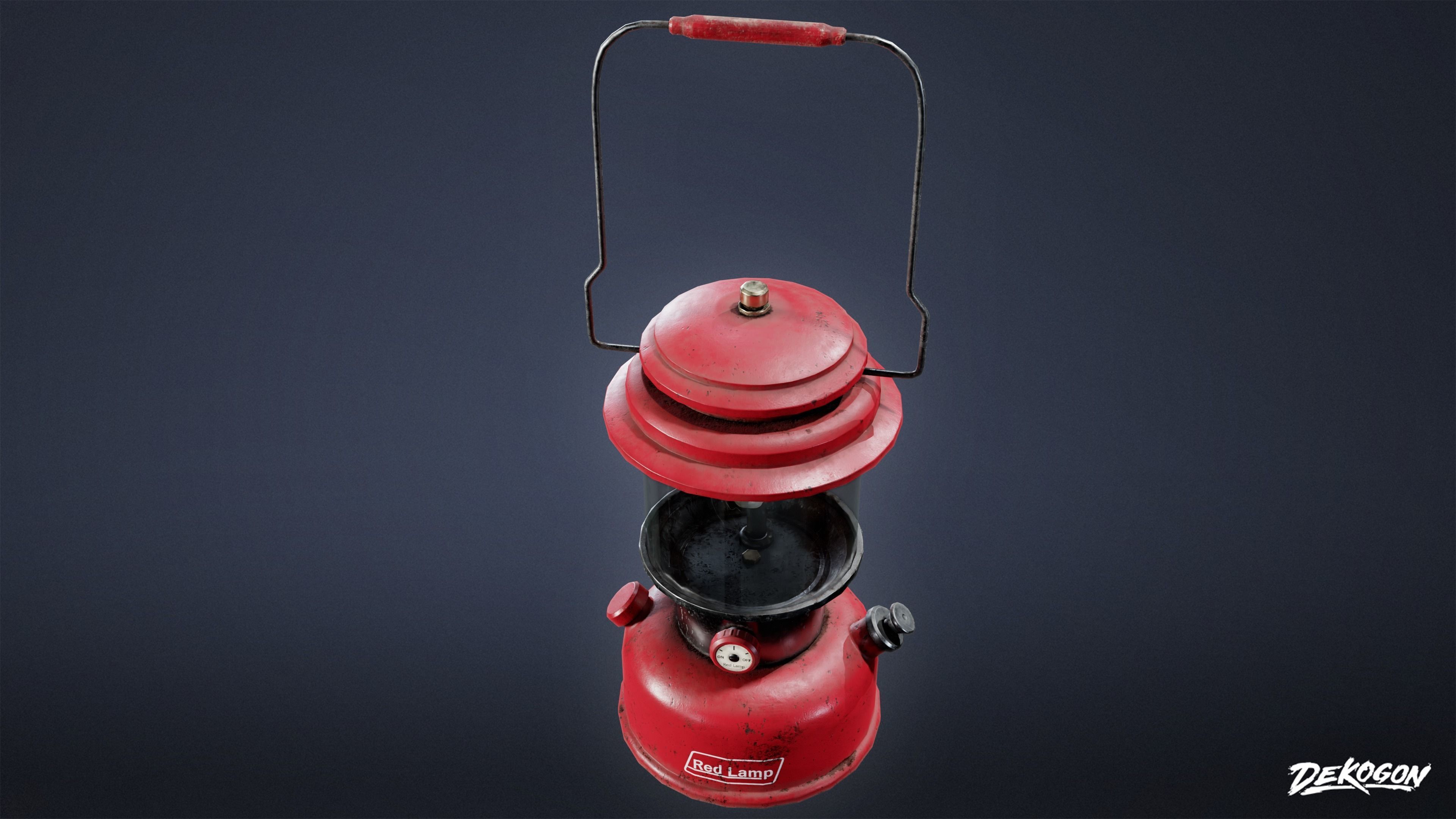 CAMPING - Lantern 01 - LOW POLY Low-poly 3D model_7