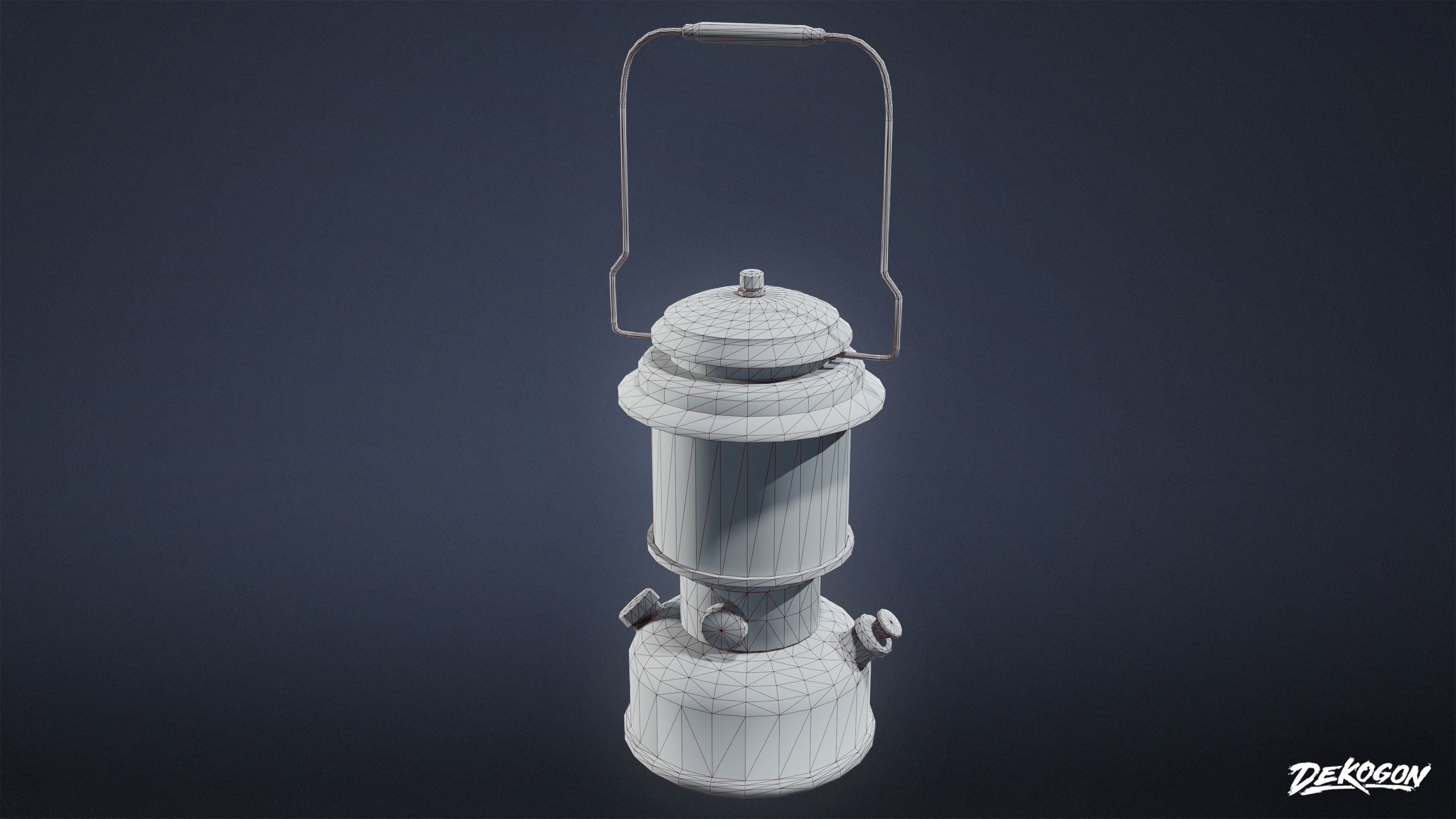 CAMPING - Lantern 01 - LOW POLY Low-poly 3D model_2