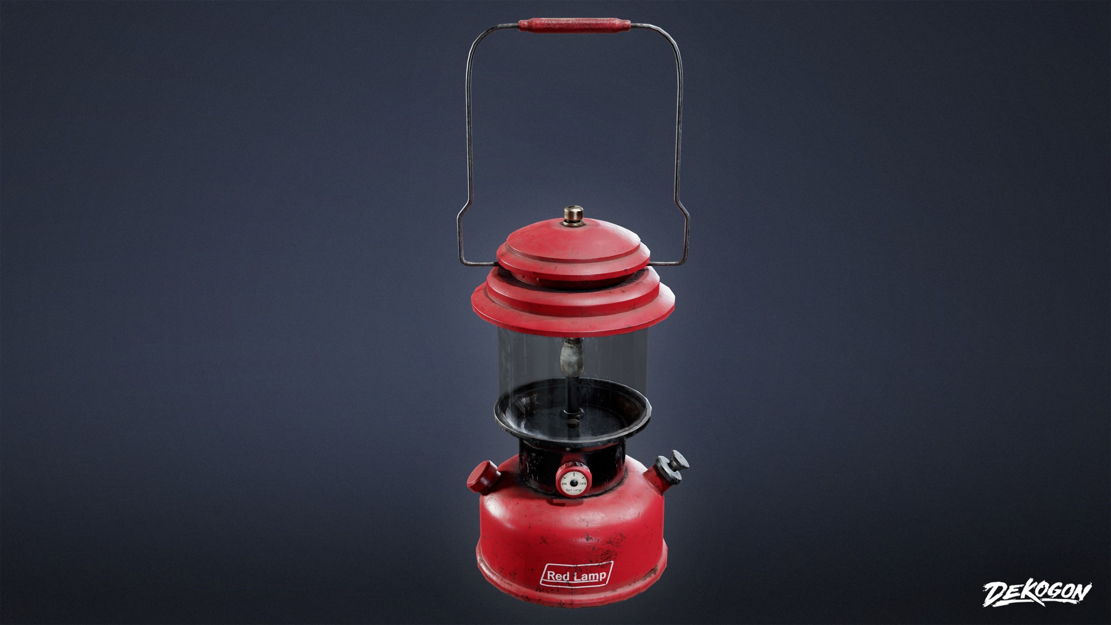 CAMPING - Lantern 01 - LOW POLY Low-poly 3D model_3