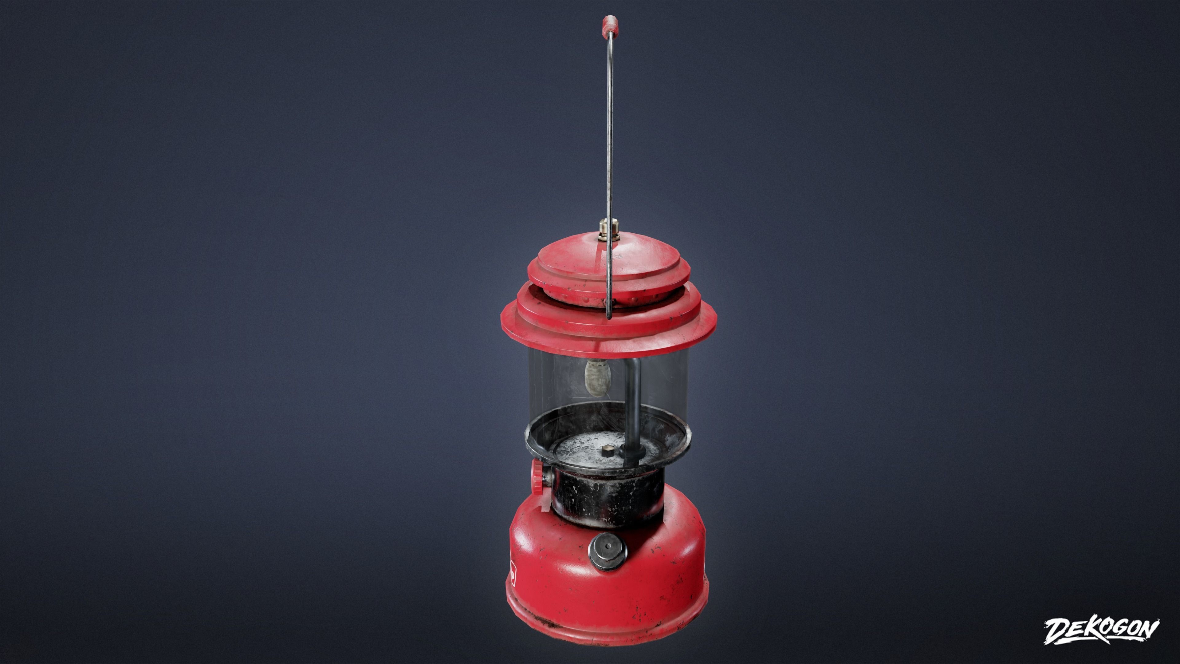 CAMPING - Lantern 01 - LOW POLY Low-poly 3D model_4