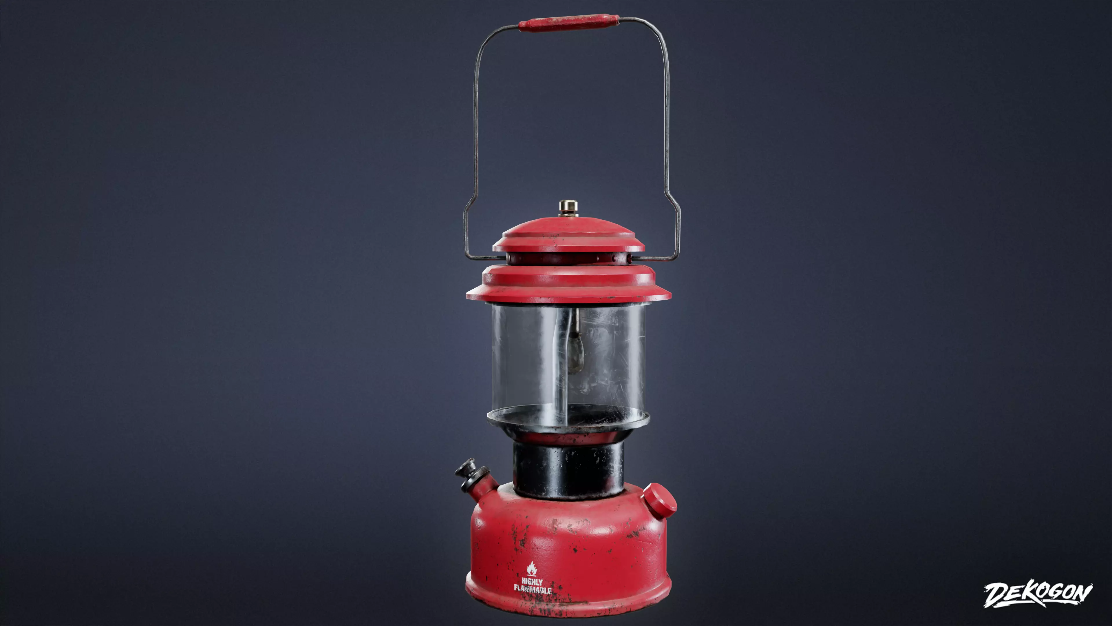 CAMPING - Lantern 01 - LOW POLY Low-poly 3D model_0