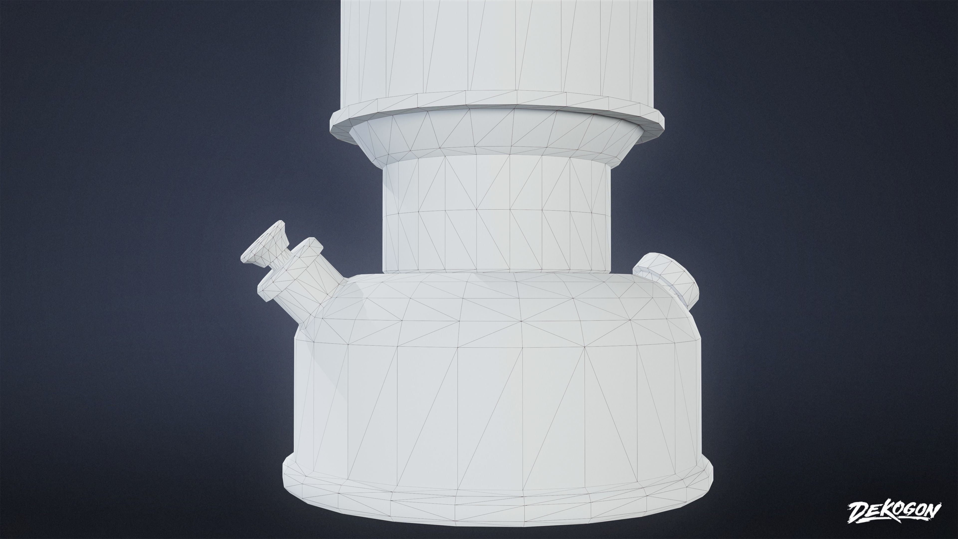 CAMPING - Lantern 01 - LOW POLY Low-poly 3D model_9