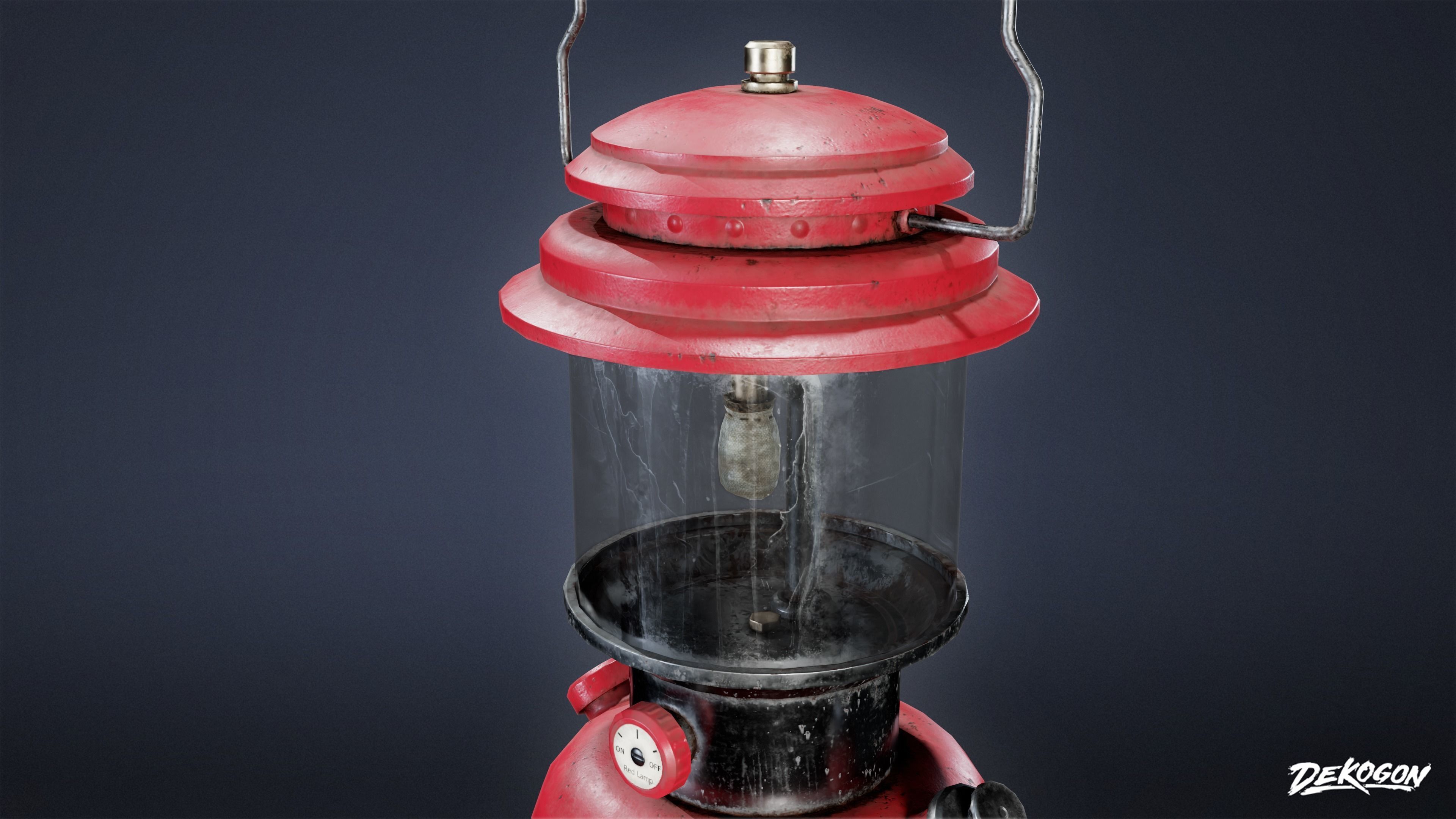 CAMPING - Lantern 01 - LOW POLY Low-poly 3D model_5