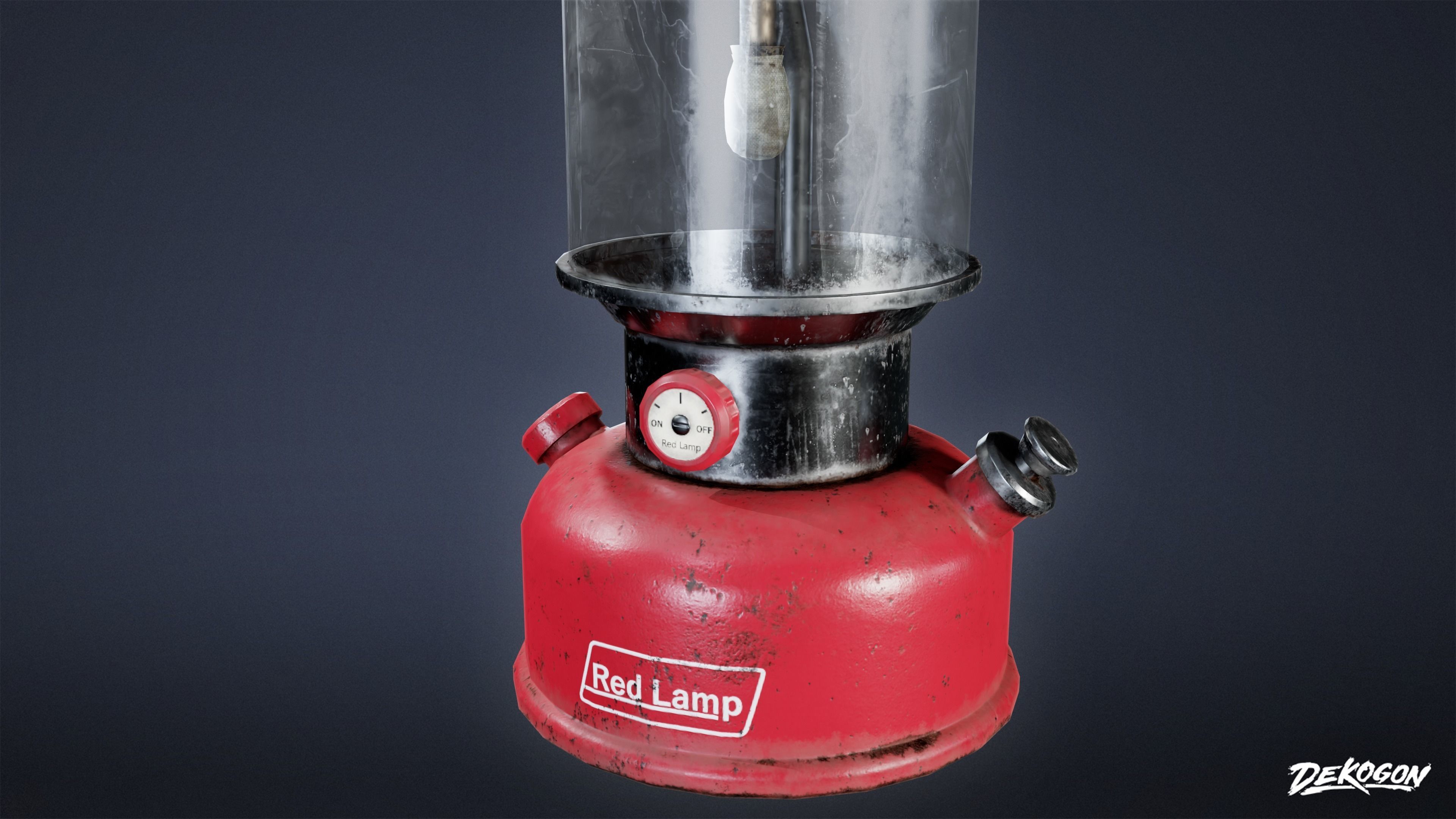 CAMPING - Lantern 01 - LOW POLY Low-poly 3D model_6