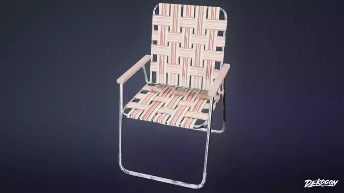 CAMPING - Lawn Chair 01 - LOW POLY