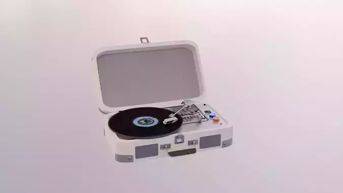 vinyl record with animation
